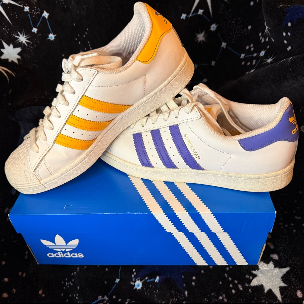 Adidas Superstar Sneakers - Lakers Edition Purple/Gold